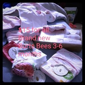Burts Bee baby girl clothes 3-6 months